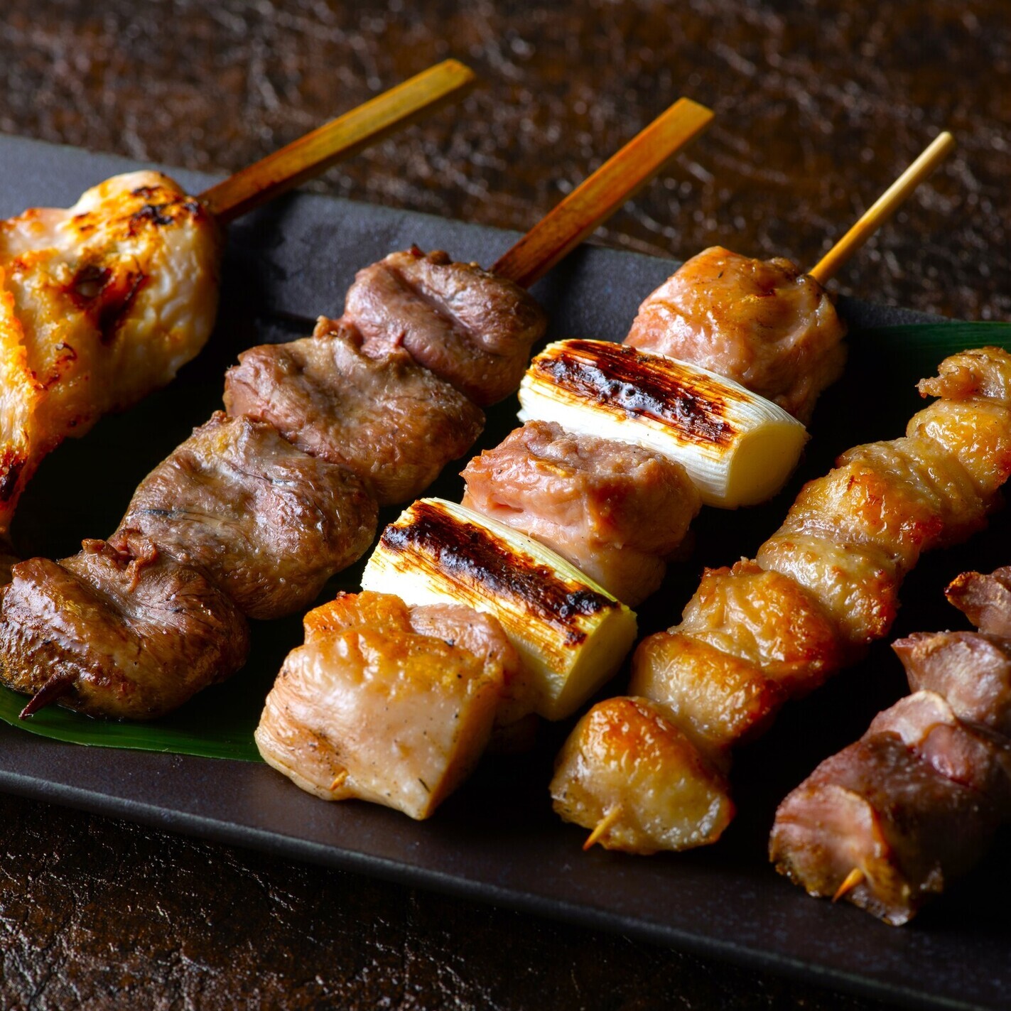 炭火酒処 いろどりの焼き鳥盛り合わせ